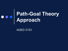 Path-Goal Theory Approach