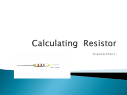 Calculating The Resistor