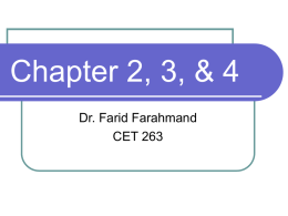 Chapter 2,3, & 4