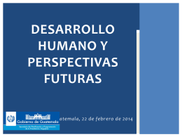 Desarrollo humano y perspectivas futuras