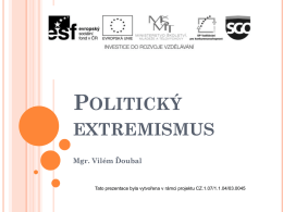 Politický extremismus