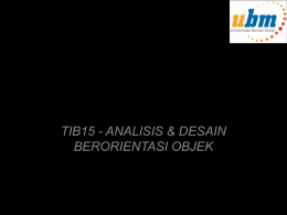 tib15 - analisis & desain berorientasi objek