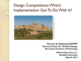 implementation - Center for Resilient Design at the New Jersey