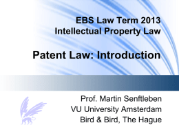 Patent Law - VU