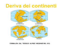 La deriva dei continenti - Dipartimento di Chimica