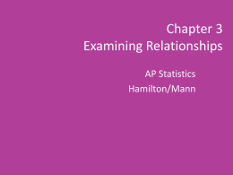 Chapter 3 - Examining Relationships