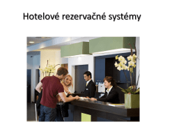 Hotelové rezervačné systémy