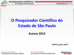 cprti - Pesquisador.sp.gov.br - Governo do Estado de São Paulo