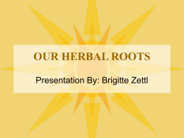 OUR HERBAL ROOTS - Crown Valley Organics