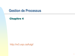 Chap4 - Gestion de processus