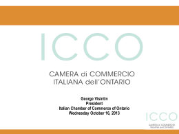 Doing business in Ontario: guidelines for Italian Companies