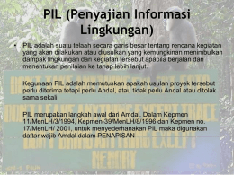 PIL (Penyajian Informasi Lingkungan)
