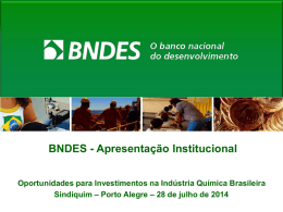 BNDES - Apresentação Institucional