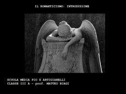 Romanticismo - Scuola Media Pio X Artigianelli