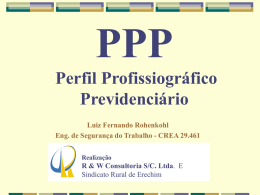 PPP Perfil Profissiográfico Previdênciário