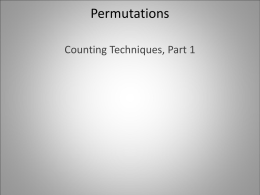 Permutations