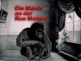 Poe: Die Morde in der Rue Morgue
