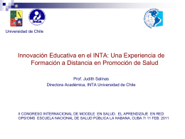 Innovación educativa en el INTA