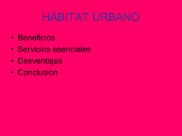 Beneficios hábitat urbano
