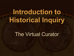 Introduction to Historical Inquiry