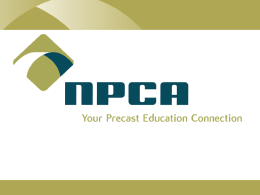 NPCA Silica Awareness  - National Precast Concrete