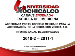 Escuela de Medicina - Universidad Xochicalco