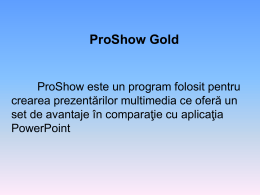 Lectie ProShow