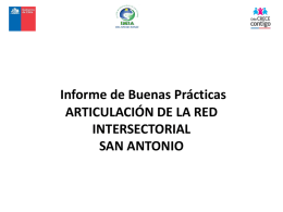 Informe de Buenas Prácticas ARTICULACIÓN DE LA RED