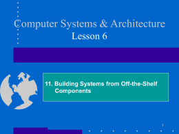 11. Building Systems from Off-the