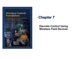 Chapter 7 Discrete Control Using Wireless Field Devices