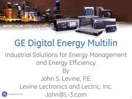 Industrial Energy Management Solutions