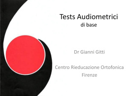 Tests Audiometrici
