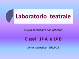 Favole laboratorio teatrale 2013