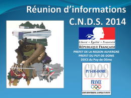 CNDS 2014 - Préfecture du Puy de Dôme