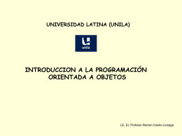 Que es la Programación Orientada a Objetos - Docencia FCA-UNAM