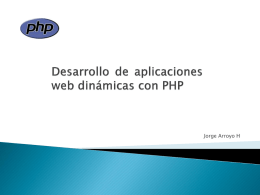 PHP lenguaje WEB