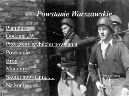 Powstanie Warszawskie - Bartek Renans