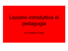 PEDAGOGIA - Cisl Scuola Modena
