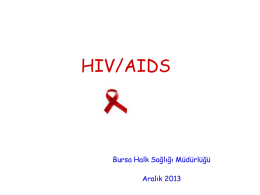 AIDS - Bursa Halk Sağlığı Müdürlüğü