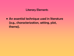 Keystone Powerpoint: Literary Elements