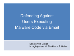 Defending Against Users Executing Malware Code via Email
