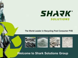 Shark Solutions PVB Recyling DISPERSION