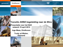 Gemeente Eindhoven en Helmond - NAH Netwerk Zuidoost Brabant