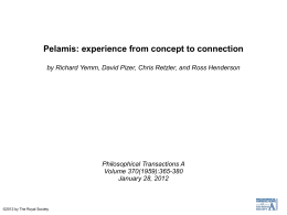 Pelamis: experience from concept to connection by Richard Yemm