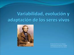 ppt 1 Variabilidad, evolucion y adaptación