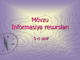 Resurs - Informatik.az