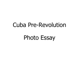 Cuba Pre-Revolution