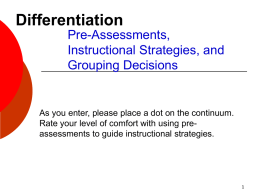 Pre-Assessment PowerPoint