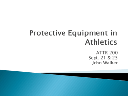 Protective Equipment in Athletics