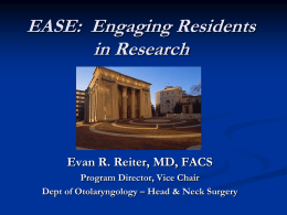 Research in Residency - VCU School of Medicine